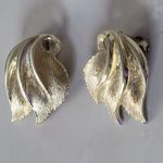 Vintage Pakula Silver Toned Winged Feather Statement Costume Clip Photo 2