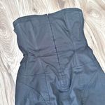 Guess | Strapless Black Corset Dress Mini Lace Up Back Boning | Size Medium Photo 3