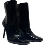 Anne Michelle 4 Inch Stiletto Ankle Boots Black Patent 7.5 Photo 3