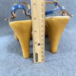 Famolare Vintage Wavy Sole Platform Shoes Wedges Sandals 70s Size 7.5 M FLAWED Brown Photo 8