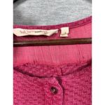 Soft Surroundings  Pink Palmer Boho‎ Floral Embroidery Thermal Top Size S Photo 3