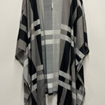 LuLa Roe Black and Grey Plaid Poncho Shawl Wrap    Size: Small/Medium Photo 0