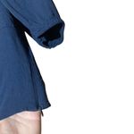 Wilfred Aritzia Navy Puff Sleeve Cropped Top Size Small Photo 6