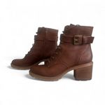 Zodiac  Brown Leather Ankle Boots Size 10 Photo 2