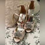 Badgley Mischka  Sadie Pink Rhinestone Embellished Strappy Heels Size 9 Photo 0