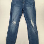 Cello   Skinny Distressed Ankle Raw Hem Stretch Denim Blue Women’s Jeans Photo 0