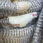 Yoon Wool Blend Sweater Poncho Gray XS/S Cowl Neck Oversized Knit Photo 4