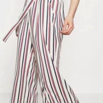 ZARA  Trafaluc Collection Cropped Wide Leg Striped America Pants Medium Photo 0