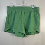 Adidas  Green Athletic Shorts Lightweight Elastic Waist Photo 1