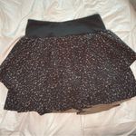 Varley  Adams Animal Print Black and Brown Mini Skort XS Photo 6