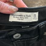 Abercrombie & Fitch  Black Leather-Trimmed Pants Photo 2