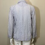 PINK - Victoria's Secret Victoria's Secret Sleep Shirt Button Front Striped Cotton Purple Medium Photo 2