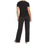 Soma Cool Nights Print Pajama Pant Set in Black Winter Wonder, Size XS​ Photo 1