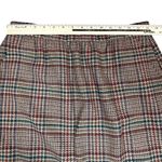 Vintage Joan Leslie Skirt Womens 16 Brown Plaid Wool Blend Pencil Academia Retro Photo 4
