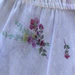 Vintage 1970s Sheer Floral Shirtwaist Dress Size XS 11 White Photo 7