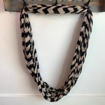 Charlotte Russe Cream & Black Chevron Infinity Scarf Photo 0
