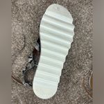 Mireia Playa Snakeskin Print Platform Sandals Size 8 Spring Summer Trendy Black Photo 1