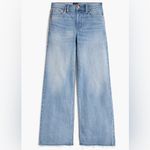 J.CREW SLIM WIDE LEG MEDIUM WASH NON DISTRESSED RAW HEM DENIM JEAN SIZE 31 P nwt Blue Photo 2