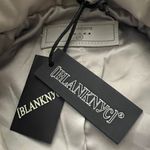 BLANK NYC  Light Beige womens Blazer small vegan leather Photo 2