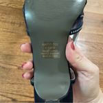 David Tate Navy Slingback Heels Women’s Size 9.5 WW Mesh Studded Heel Blue Photo 6