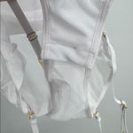 Fredrick’s of Hollywood Monica Michelle White Sheer Lingerie Bodysuit garter XL Photo 9