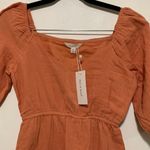 Sim & Sam  woman XS orange dress 100% cotton NWT Photo 3