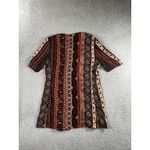 R & M Richards VTG Karen Kwong Blouse Women 10 Tunic Slits Gold Buttons Aztec Southwestern Boho Photo 1