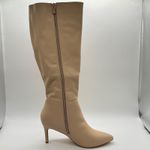 Allegra K Knee High Boots Womens 9 Tan Pointed Stiletto Heel Tall Boots Photo 2