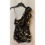 Elliatt  Tulisa Black Floral Ruffle One Shoulder Dress Photo 6