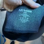 All Access Silver Metallic Glitter Leggings Size M Photo 2