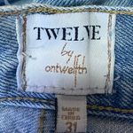 Twelve by Ontwelfth Women's Blue High Waist Distressed Straight Denim Jeans 31 Photo 3