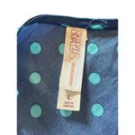 Gilligan & O'Malley Blue Polka Dot Night Gown Slip Adjustable Straps Lace Trim L Size L Photo 3