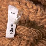 Glam  mustard wheat color oversized knit turtleneck sweater size small/medium Photo 4