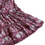 Dizzy Lizzy Floral Print Dress Midi Length Lace Spaghetti Strap Size Medium Purple Photo 3