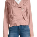 Sanctuary  Light Pink Lyocell Moto Jacket Women's Medium Soft Lightweight EUC‎ Photo 0