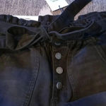 Black Label  High Rise Ankle Skinny‎ Jeans Button Fly Size Large Photo 8