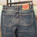 ANINE BING ππ Kaia Jean 90s High Rise Straight Leg Wide Flare Blue Denim 28 NWT Photo 15