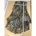 Sangria NWT VTG 90s Y2K Leopard Babydoll Sleeveless Tiered 100% Silk Midi Dress Size 14 Photo 7