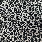 Karen Kane Black Cream Animal Cheetah Leopard V-Neck Short Sleeve Midi Dress XL Photo 5