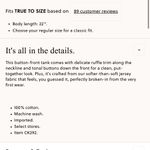 J.Crew  Broken-in jersey button-front tank top with ruffle trim Photo 1