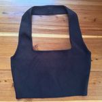 The Drop Women's Greta Fitted Square Neck Halter Sweater Bralette, black S NWT Photo 0