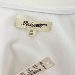 Madewell  Scoopneck Cap Sleeve Tee Top Cotton Stretch Jersey White Basics XL NWT Photo 5