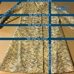 VINTAGE 1960'S UNION MADE CREAM BEIGE & GRAY CHEVRON PRINT PEA COAT (S) Photo 12