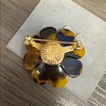 Talbots Chic Floral Tortoiseshell Brooch Photo 2