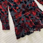 The Kooples NWOT  Painted Roses Burnout Velvet Mini Dress Long Sleeve Size 0 Photo 12