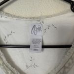 Aria  White Floral Long Sleeve Nightgown size small Photo 6