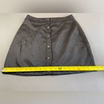 Kittenish  Black‎ Mini Skirt snaps up front Size Medium Photo 5