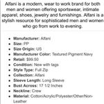 Alfani  Women’s Navy Faux Leather Trim Sweater NWT Size PP Photo 6