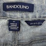 Bandolino  Blue & White Striped Cropped Women's Mandie Stretchy Jeans Size 6P Photo 5