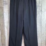 Unbranded Size 16 Lined Black & Tan Pin Striped Dress Pants with Wide Leg Photo 1